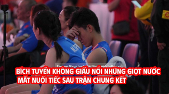 Bích Tuyền không giấu nổi những giọt nước mắt nuối tiếc sau trận chung kết VTV Cup 2025