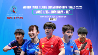 Giải bóng bàn VĐTG 2025 - World Table Tennis Championships Finals 2025 - Vòng 1/16 đơn nam/nữ